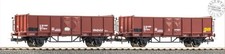 Piko 28327 H0 1:87 - set di 2 carri merci a sponde alte FS Tipo E con graffiti E
