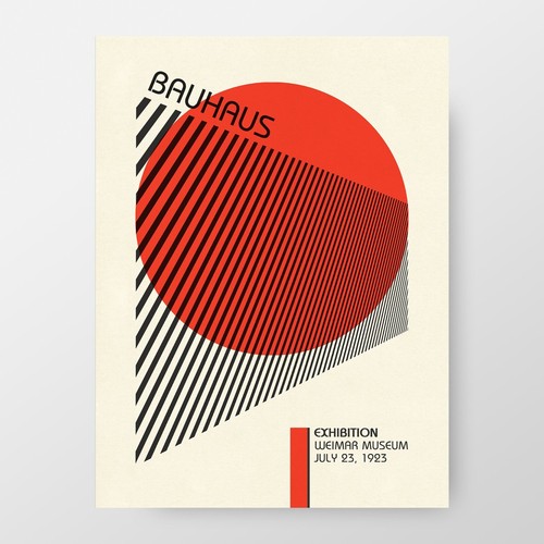 Poster esposizione bauhaus - poster,