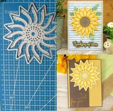 Stampi da taglio in metallo girasole scrapbooking carta goffrata artigianato stencil 