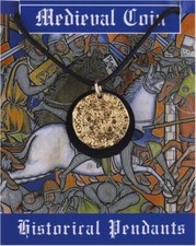 Edward III Medievale Placcato Oro Ciondolo Moneta Collana Splendidamente Crafted