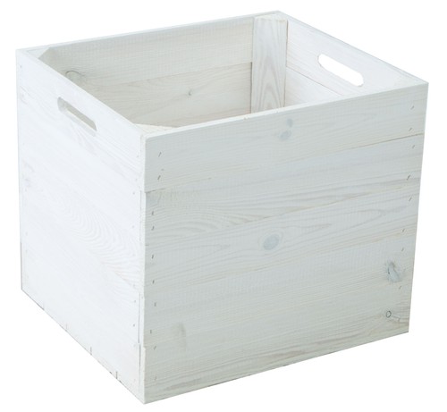 Cassetta legno bianca - cassetta,