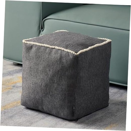 Geometric unstuffed pouf - é,