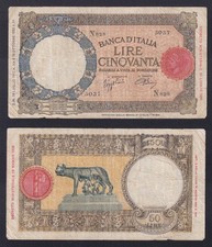 Banconota Italia 50 lire