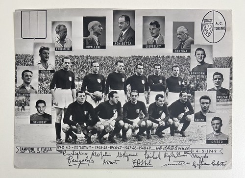 1949 foto calcio grande torino - calcio,