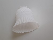 Vetro di ricambio paralume rustico bianco applique abatjour lampadario collo 4cm