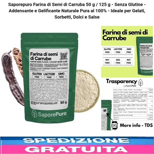 Farina semi carrube - farina, di