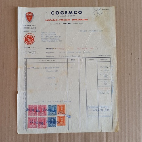 1956 cogemco lampadari - cogemco,