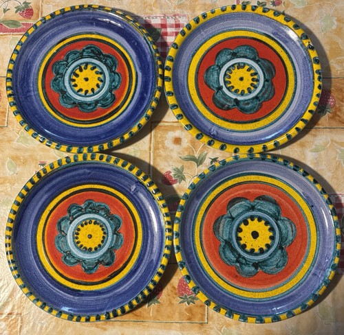 Piatti ceramica dipinti - dipinti, a