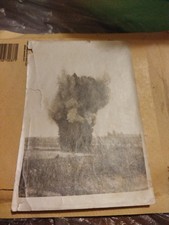 Foto Scoppio Bomba D' aereoplano Aprile 1916 Ww1 Foto In Cattive Condizioni 