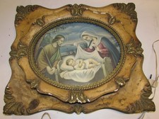 Quadro antico in gesso Sacra
