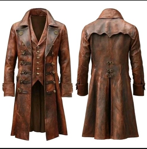 Cappotto pelle steampunk