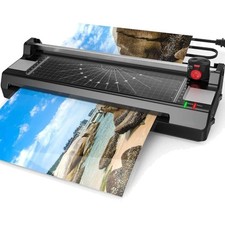 Macchina Laminatrice A3/A4/A6 con Impostazioni Freddo e Caldo, 50 Sacchetti, Trim & Corne...