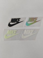 4 x Transfers 5cm X 2,6cm Nike Swoosh Tick Sports Logos Iron On Various Colours