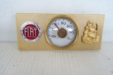 badge magnetico con termometro San Cristoforo per auto d'epoca Fiat