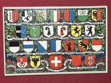 Cartolina Svizzera - - Stemmi Cantoni Svizzeri - 1920 ca.