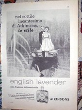 ATKINSONS ENGLISH LAVENDER pubblicità/advertising 1960