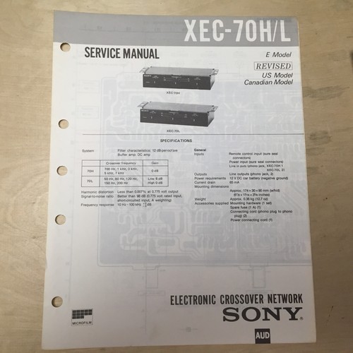 Sony manuale servizio per - manuale, di
