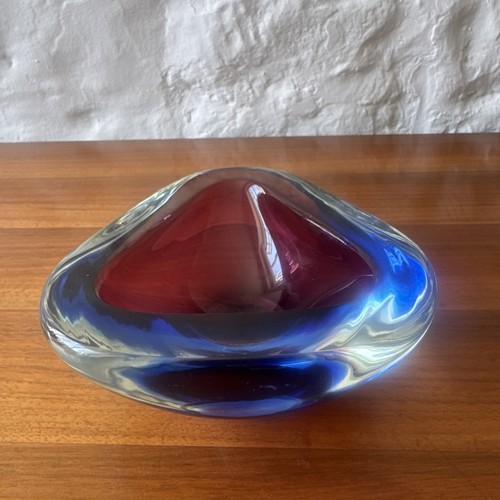 Oball murano sfaccettato blu - sfaccettato,