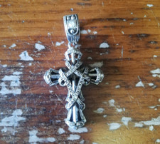 Croce Crocifisso Ciondolo-Cross-Gotico Punk Unisex Uomo Donna-Vintage anni 70