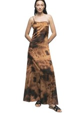 Abito lingerie monospalla in raso Gaelle da donna colore Beige sabbia modello...