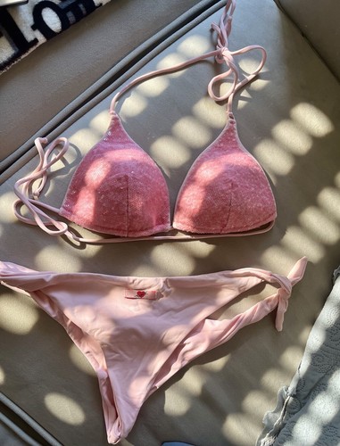 Bikini tezuk rosa paillettes - paillettes, l