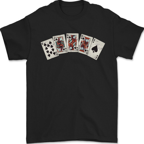 Shirt uomo spade flush poker - t-shirt,