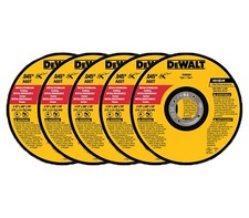 Disco Abrasivo da Taglio per Ferro Smerigliatrice Metallo Kit 5 PZ 115MM DW8062