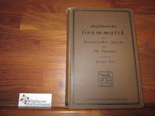 Ausführliche grammatik der - grammatik,