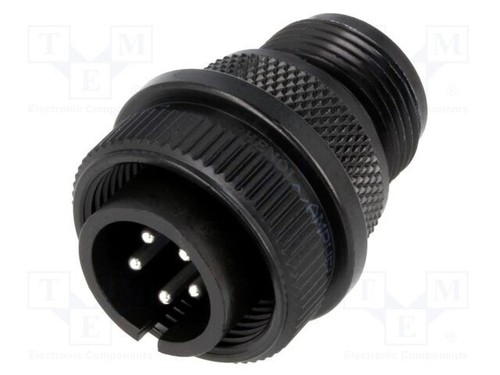 Connettore 13a nero rotondo - connettore,