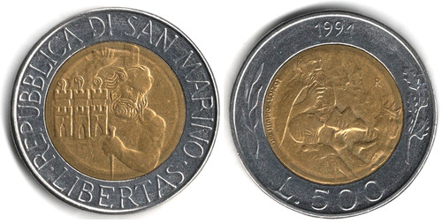 San marino 500 lire 1994 - marino,