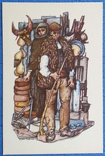 2° CARTOLINA Firmata GIOVANNI THERMES SARDEGNA - PASTORI DI BARBAGIA - 