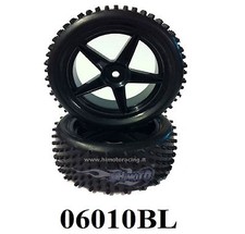 06010BL RUOTE COMPLETE CERCHI NERI ANTERIORI BUGGY TIRE AND RIM 2 PZ HIMOTO