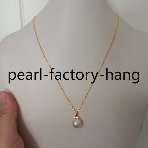 Collana con ciondolo - , perle