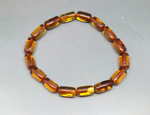 Bracciale elastico ambra - bracciale,
