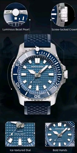 North edge abyss orologio uomo - abyss,