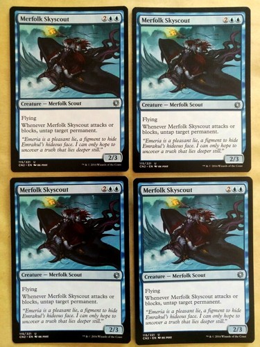 Merfolk skyscout mtg - 4x,