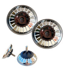 COPPIA 2X TAPPO FILTRO LAVELLO 83mm UNIVERSALE LAVANDINO ARISTON FRANKE FOSTER