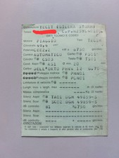 Libretto circolazione Gilera Storm 50 TEC1T solo per uso collezionistico