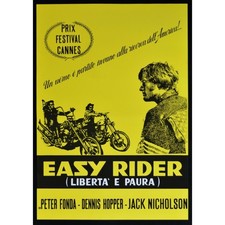 manifesto EASY RIDER dennis hopper jack nicholson fonda harley davidson film W56
