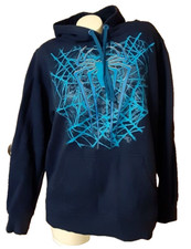 Felpa con cappuccio blu scuro