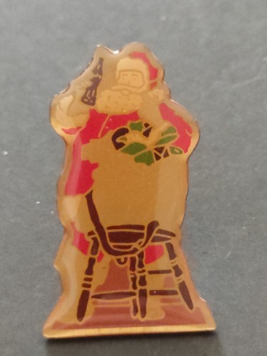 Spilla babbo natale con - babbo, coca