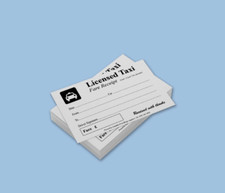 RICEVUTE TAXI - 400 fogli (4 pastiglie) ricevuta minicab con licenza