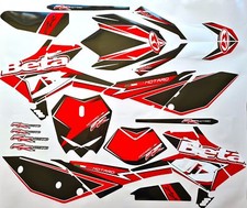 Beta RR 125 LC 2010 - 2018 rosso red DECORAZIONE DECAL KIT adesivi carena