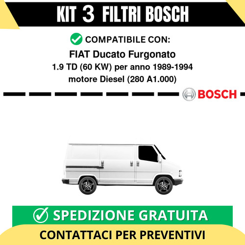 Kit bosch filtri tagliando - bosch,