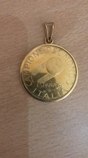medaglia celebrativa in oro mondiali di calcio 1982 Italia campione del mondo 