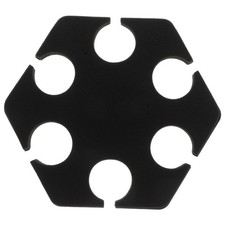  Vassoio portamicrofono esagonale: supporto per asta microfonica multiforo a 6