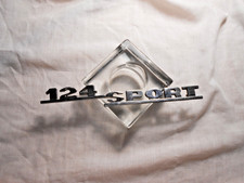 FIAT 124 Sport Coupè Spider - Scritta logo posteriore in zama - Ricambio usato