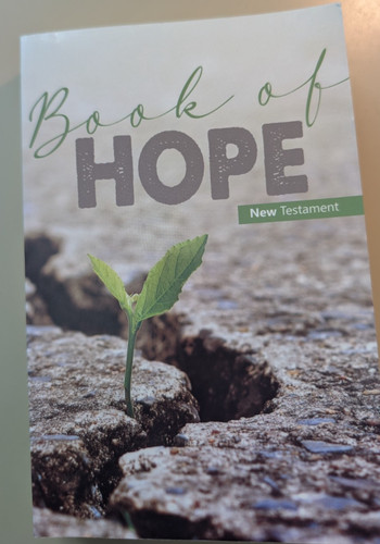 Book hpoe new testament - of,