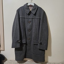 Cappotto Uomo Vintage Lana LODEN Taglia Small Made Western West Germany - FODERATO PESANTE