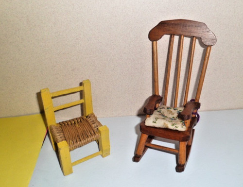 Sedie vintage per bambole in - sedie,